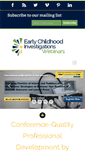 Mobile Screenshot of earlychildhoodwebinars.com